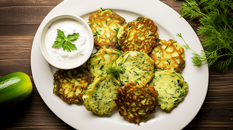Galeriefoto: Französische Zucchinipuffer
