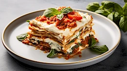 Foto von Gemüse-Lasagne
