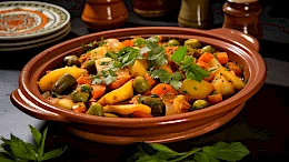Foto von Gemüse Tajine