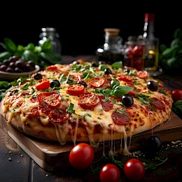 Foto von Pizzateig aus Fenchel