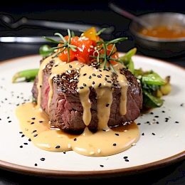 Foto von Rinderfilet mit Whisky-Pfeffer-Sauce