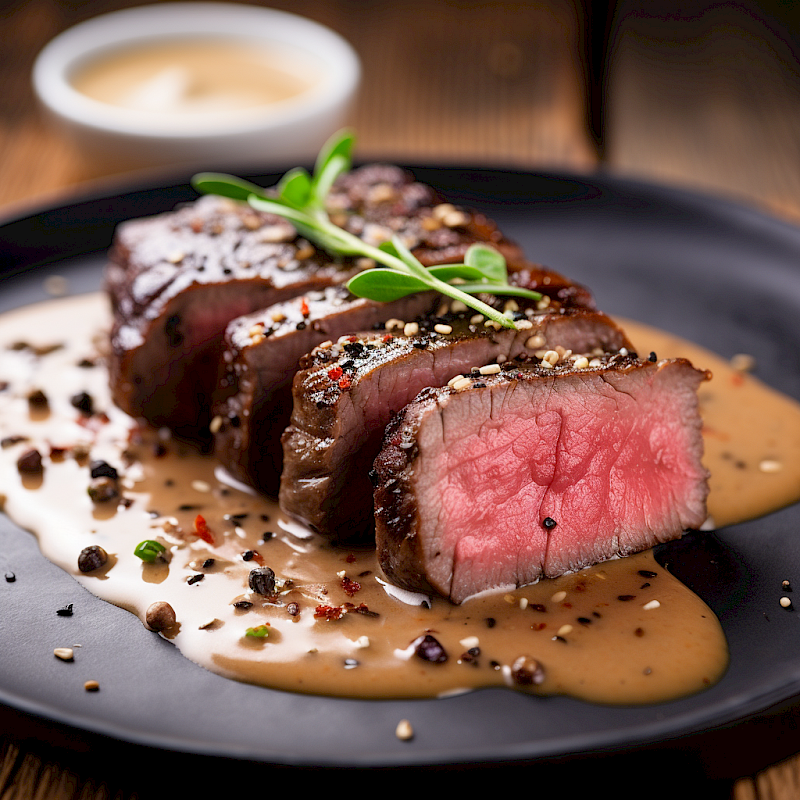 Low Carb Rinderfilet mit Whisky-Pfeffer-Sauce Rezept