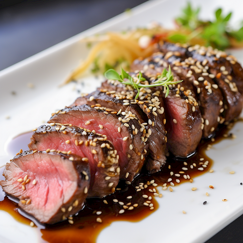 Galeriefoto: Rinderfilet mit Sesam und Honig