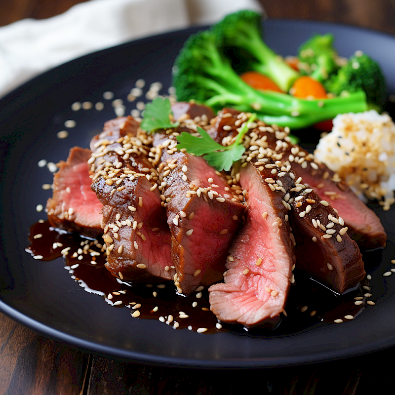 Galeriefoto: Rinderfilet mit Sesam und Honig