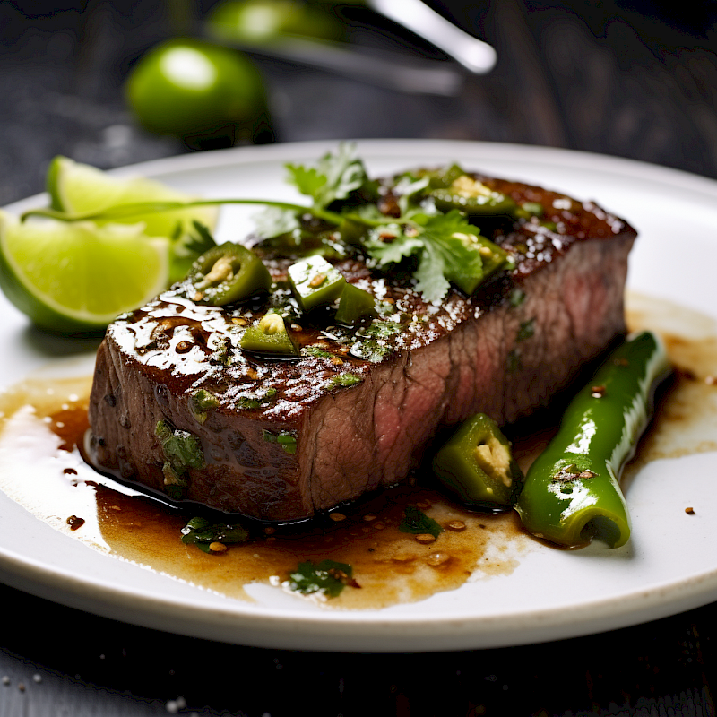 Galeriefoto: Rinderfilet mit grünem Pfeffer und Limette