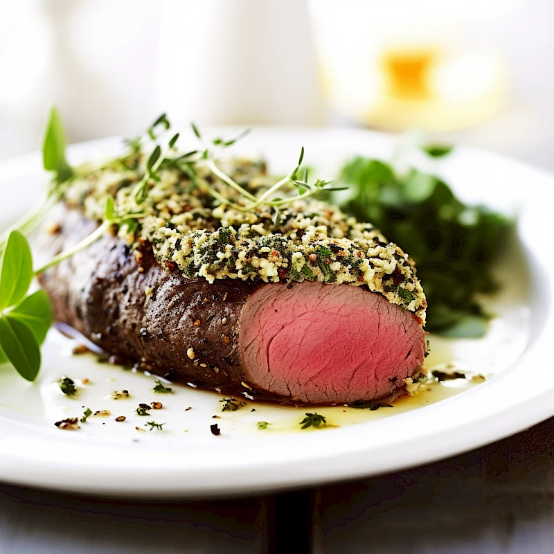 Rinderfilet mit Kräuterkruste