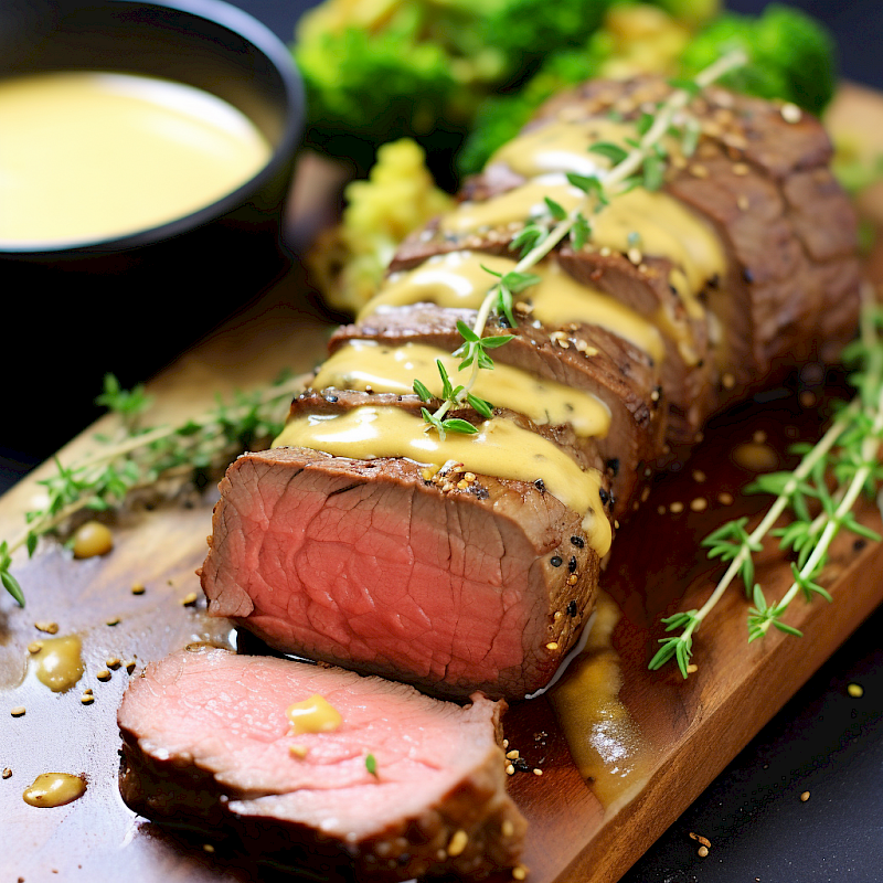 Galeriefoto: Rinderfilet mit Honig-Senf-Sauce