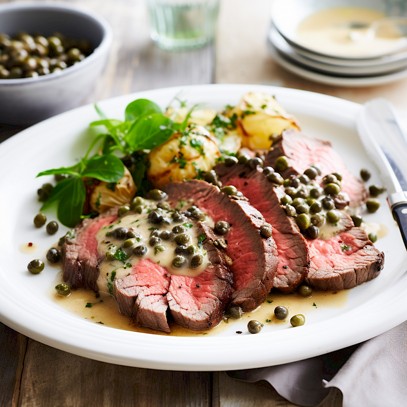 Galeriefoto: Rinderfilet mit Zitronen-Kapern-Sauce