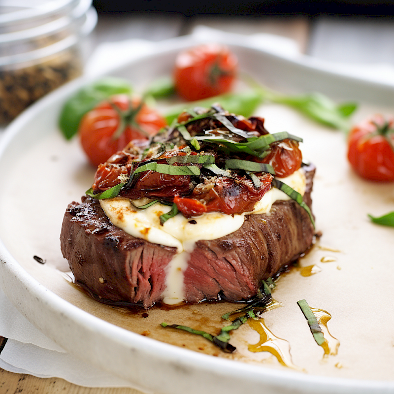 Galeriefoto: Rinderfilet mit getrockneten Tomaten und Mozzarella