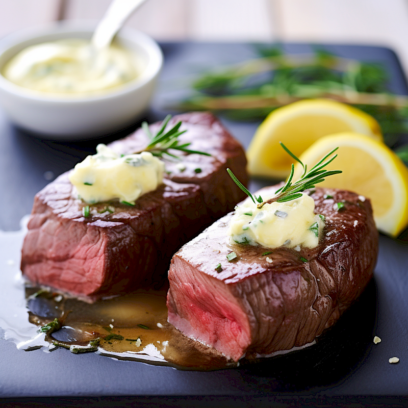Galeriefoto: Rinderfilet mit Rosmarin und Zitronenbutter