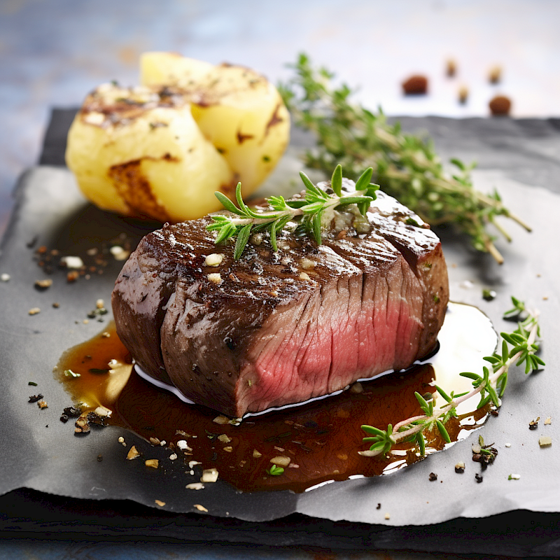 Galeriefoto: Rinderfilet mit Thymian und Knoblauch