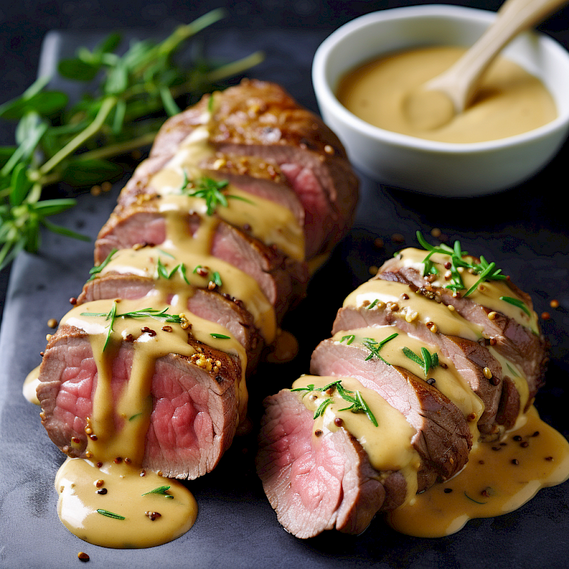 Galeriefoto: Rinderfilet mit Senfsoße