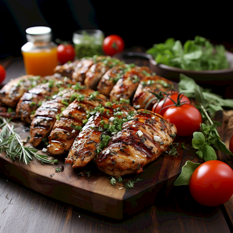 Galeriefoto: Gegrilltes Hähnchen mit Kräutern