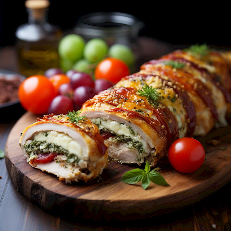 Galeriefoto: Hähnchenbrust mit Pesto-Käsefüllung