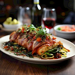 Foto von Hähnchen Saltimbocca