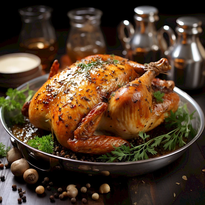 Poulet à la moutarde (Hähnchen mit Senfsoße)