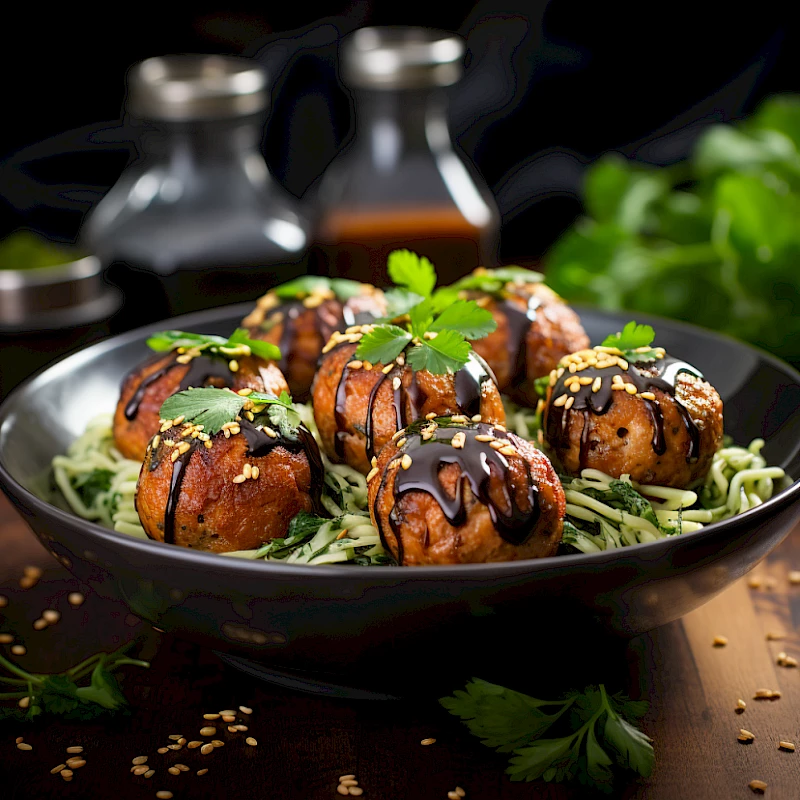 Lachsfrikadellen mit Remouladensauce