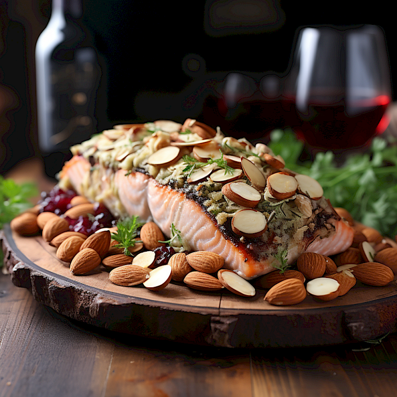 Galeriefoto: Gebackener Lachs mit Mandel-Zitronen-Kruste