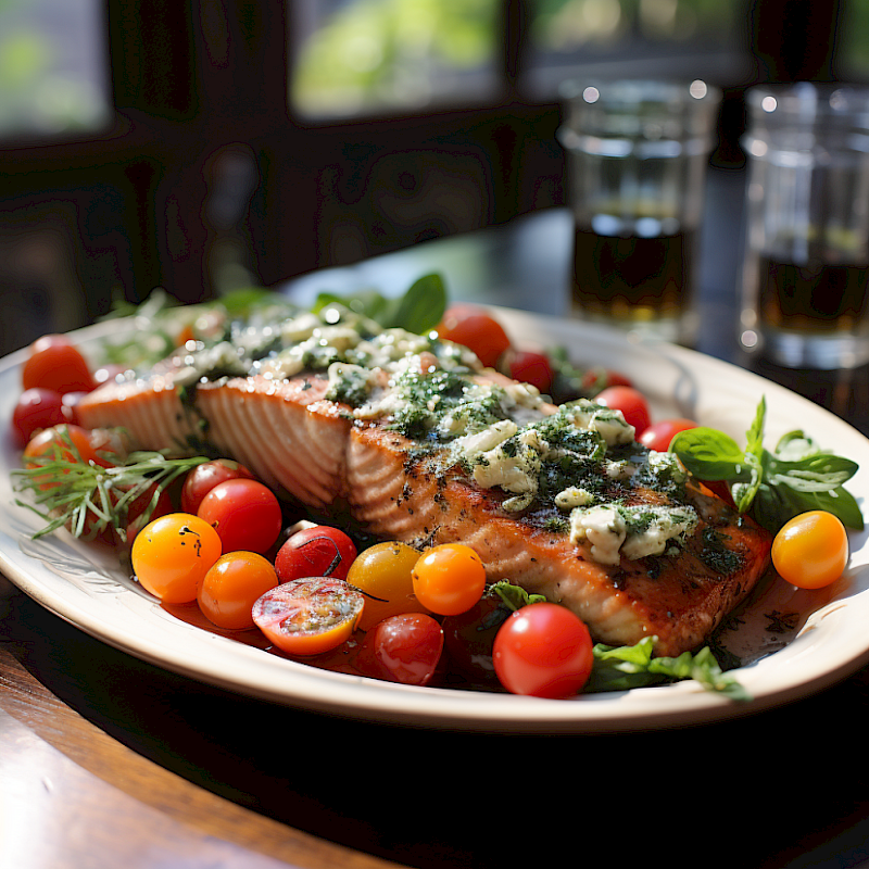 Galeriefoto: Lachs mit provenzialischer Kräutersauce