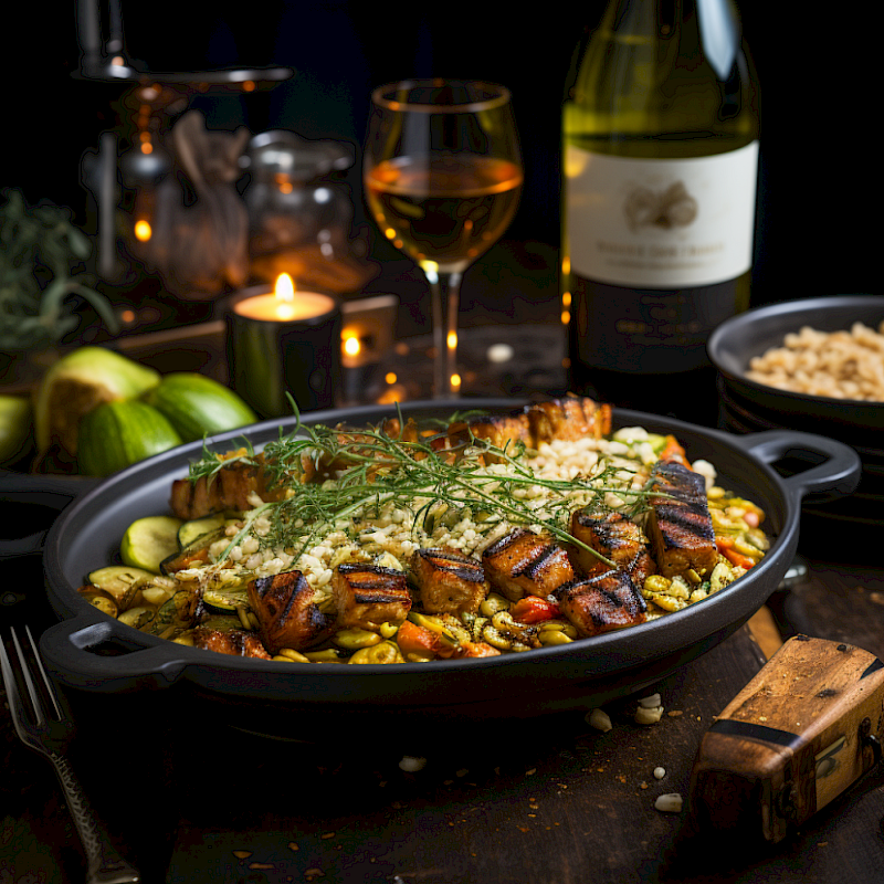 Galeriefoto: Lachs-Risotto mit Zucchini und Safran