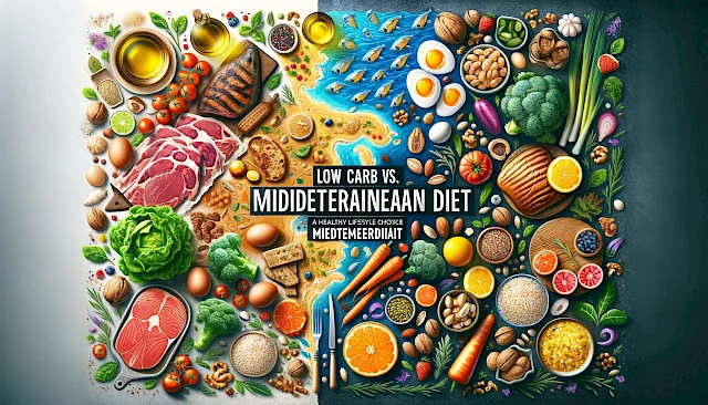 Low Carb vs. Mittelmeerdiät