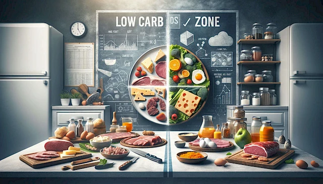 Low Carb vs. Zone-Diät