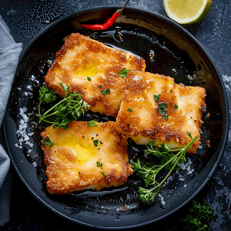 Saganaki (gebratener Käse)