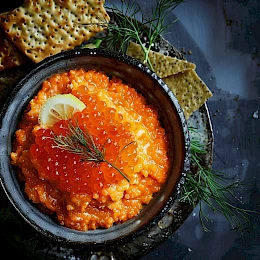 Foto von Taramosalata (Karpfenrogen-Dip)