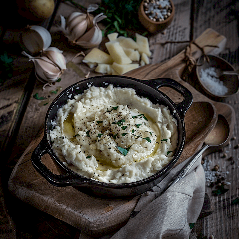 Galeriefoto: Skordalia (Knoblauch-Kartoffel-Dip)