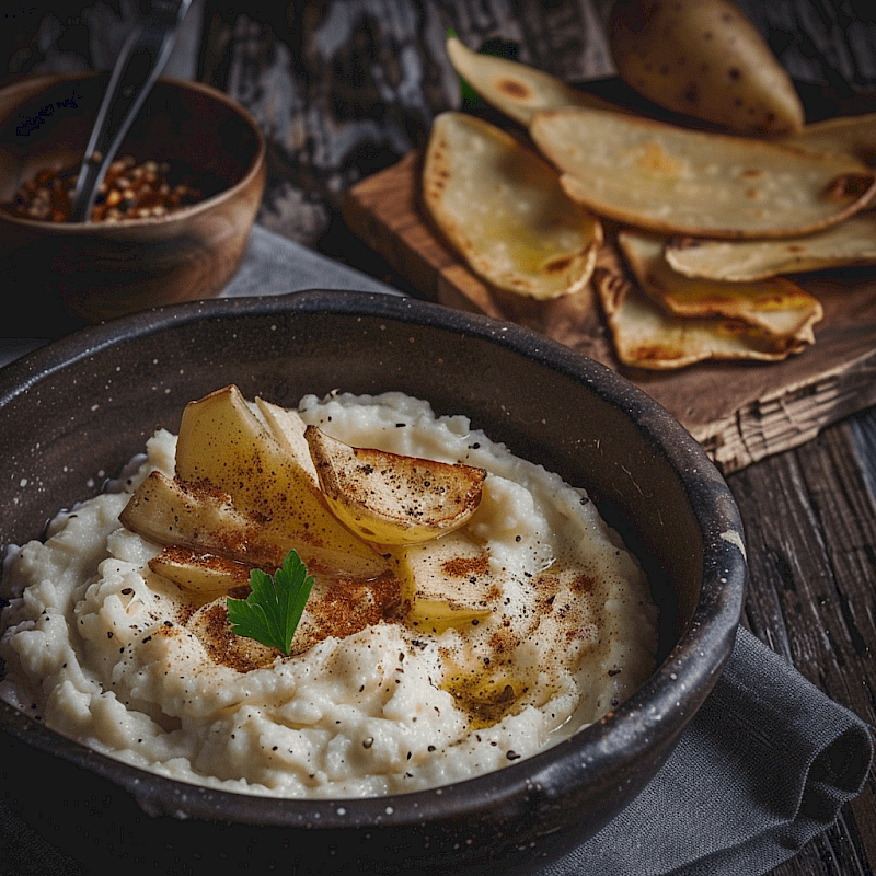 Galeriefoto: Skordalia (Knoblauch-Kartoffel-Dip)