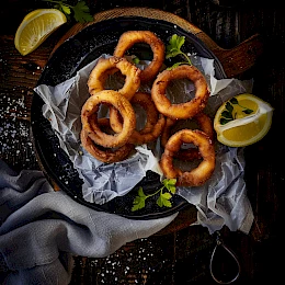 Foto von Kalamari (Frittierte Tintenfischringe)