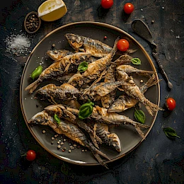 Foto von Marides (Frittierte kleine Fische)