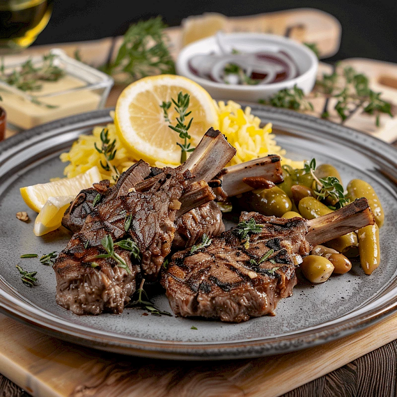 Gegrilltes Lamm-Kleftiko