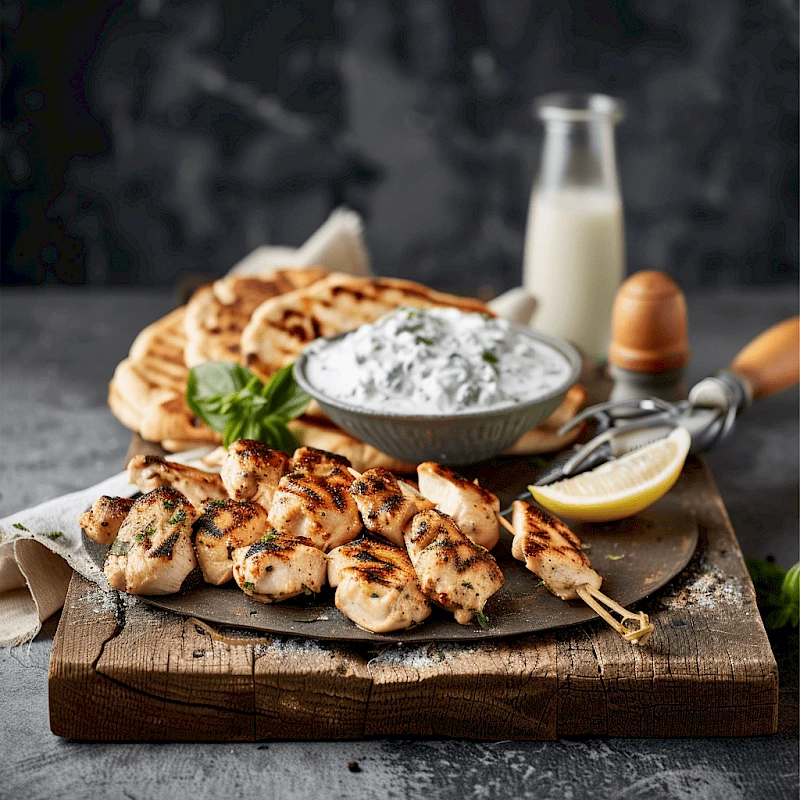 Hähnchen-Souvlaki