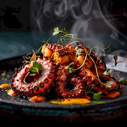 Foto von Gegrillter Oktopus