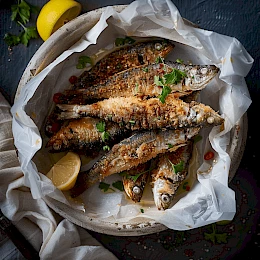 Foto von Frittierte Sardinen