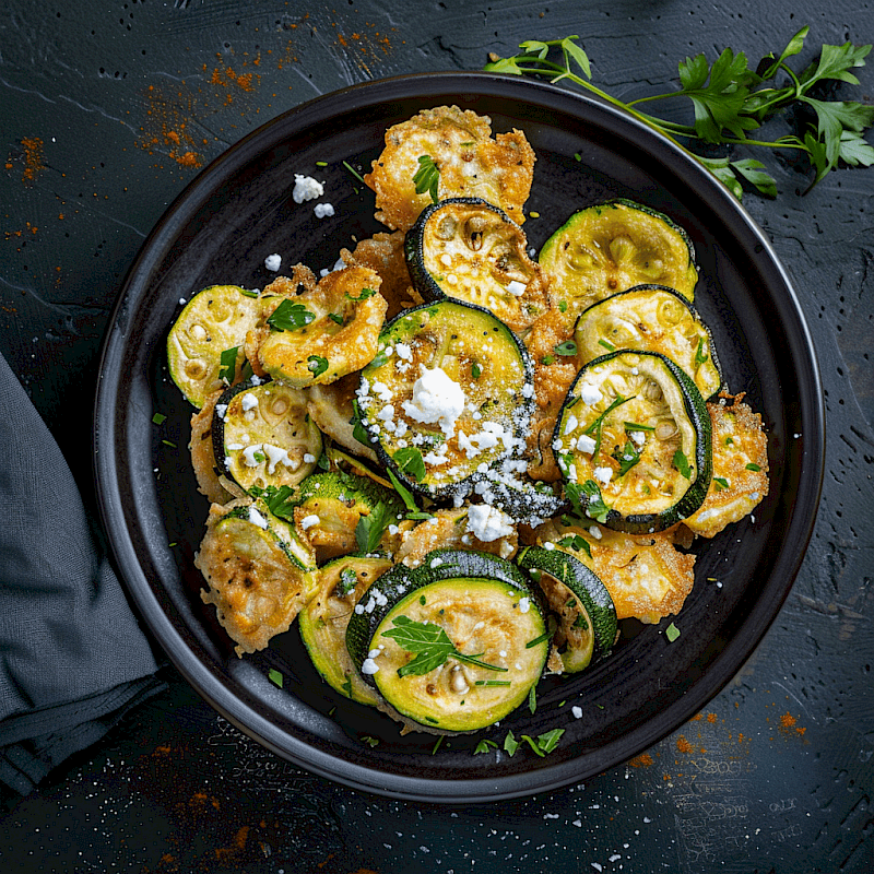 Galeriefoto: Gebratene Zucchini mit Feta
