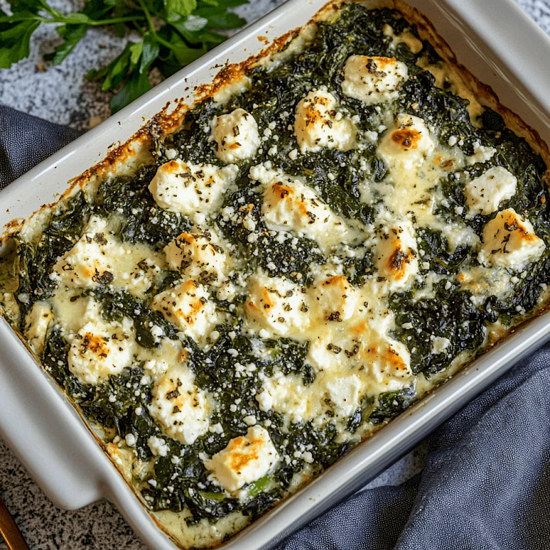 Spinat-Feta-Auflauf