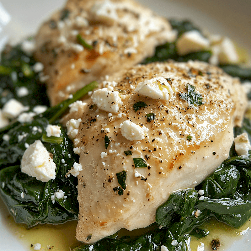 Galeriefoto: Hähnchen mit Spinat und Feta