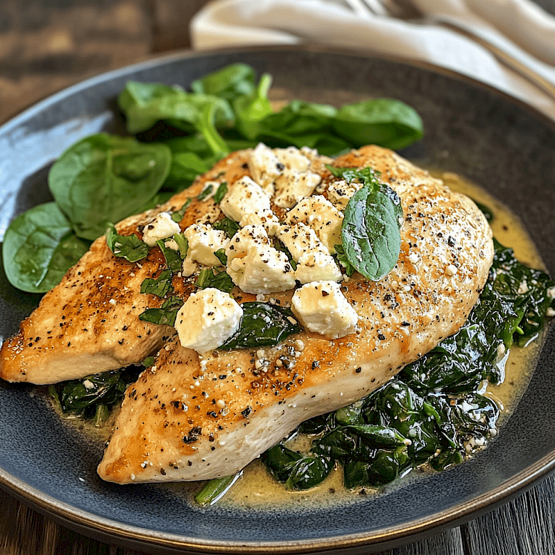 Galeriefoto: Hähnchen mit Spinat und Feta