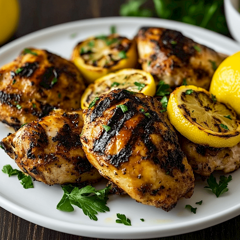 Galeriefoto: Gegrilltes Hähnchen mit Zitronen