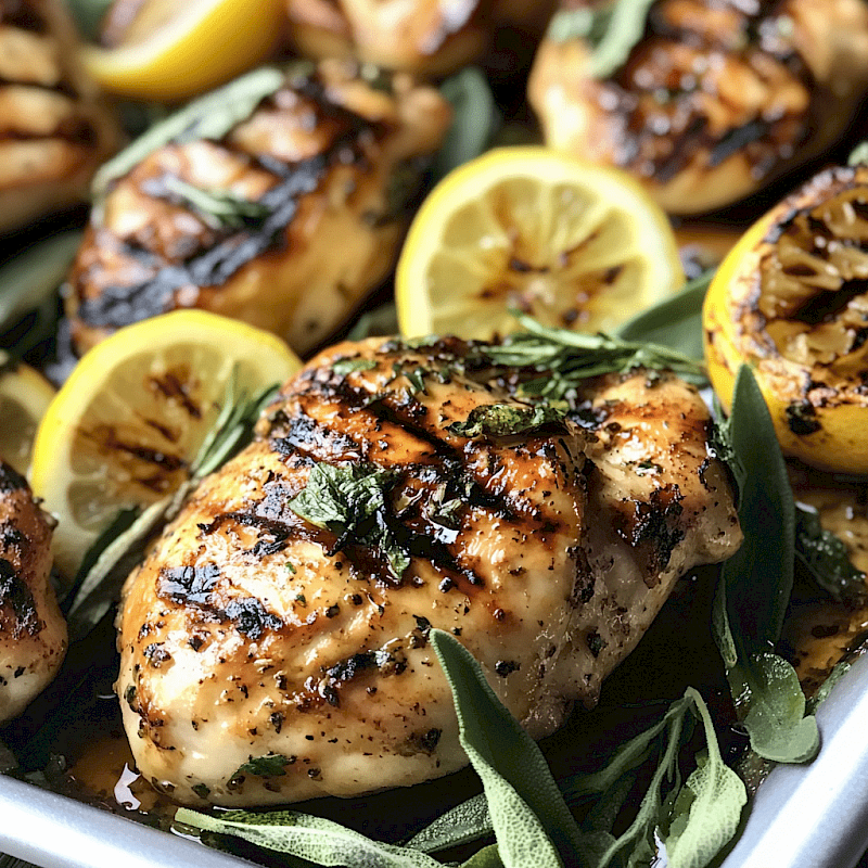 Galeriefoto: Gegrilltes Hähnchen mit Zitronen