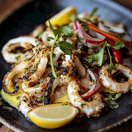 Foto von Gegrillte Calamari